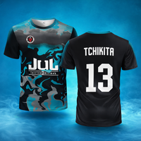 JERSEY TCHIKITA - NOIR & TURQUOISE