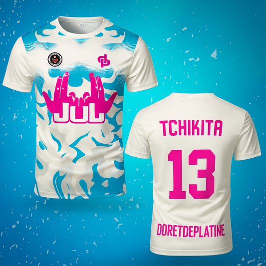 JERSEY TCHIKITA - BLANC & BLEU