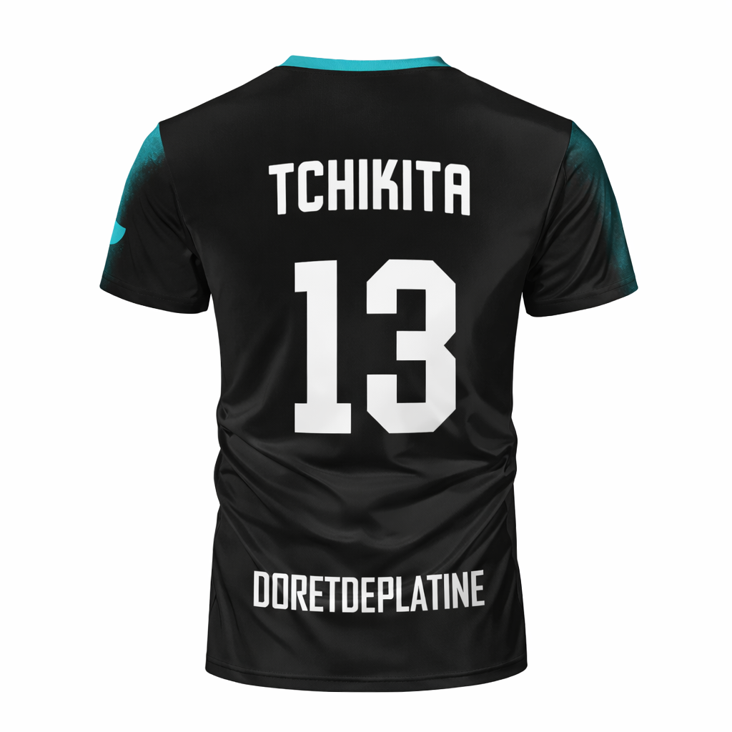 MAILLOT - SHADOW NOIR & TURQUOISE