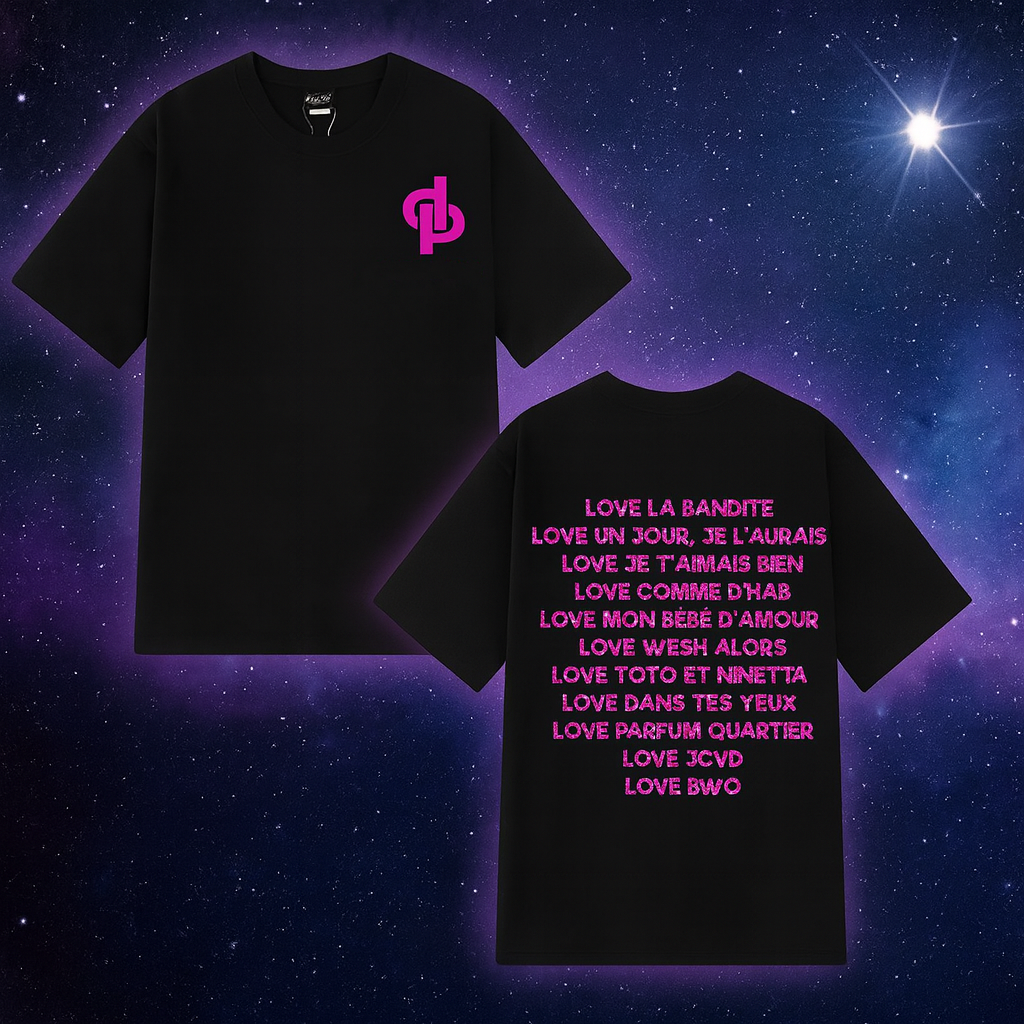 TEE SHIRT LOVE - NOIR